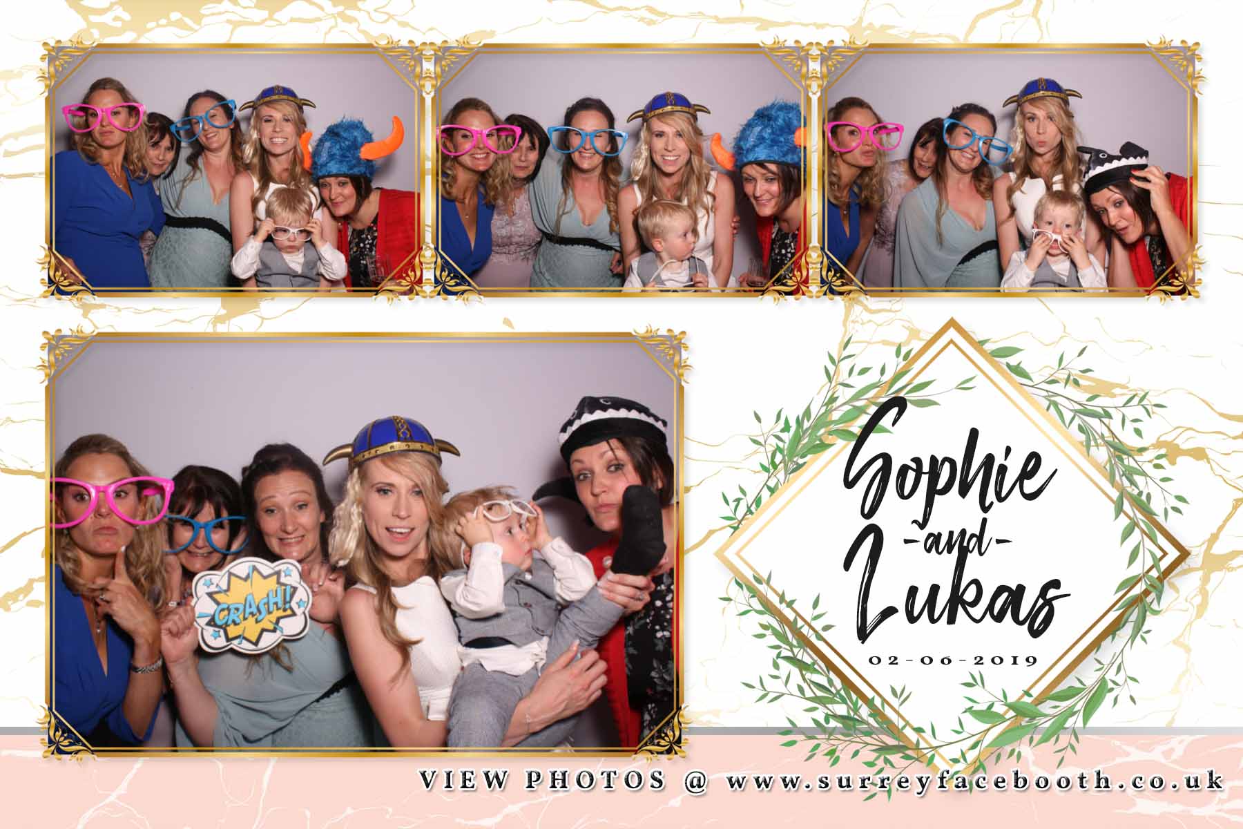 Sophie & Lukas' Wedding | View more photos from the event at galleries.surreyfacebooth.co.uk/u/Surrey-FaceBooth/Sophie-Lukas-Wedding